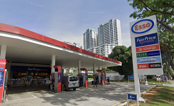 Esso gas station with a FairPrice Xpress in Ang Mo Kio