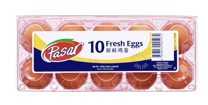 FairPrice Pasar brand eggs